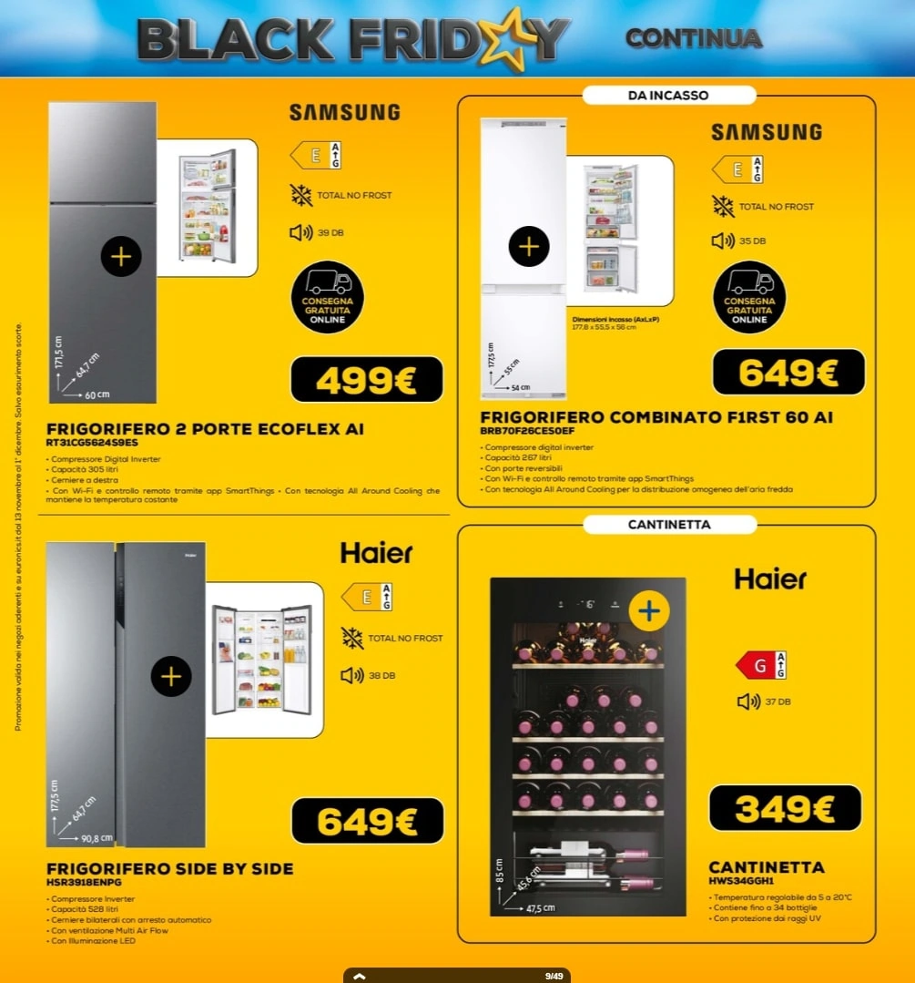 Screenshot volantino black friday euronics