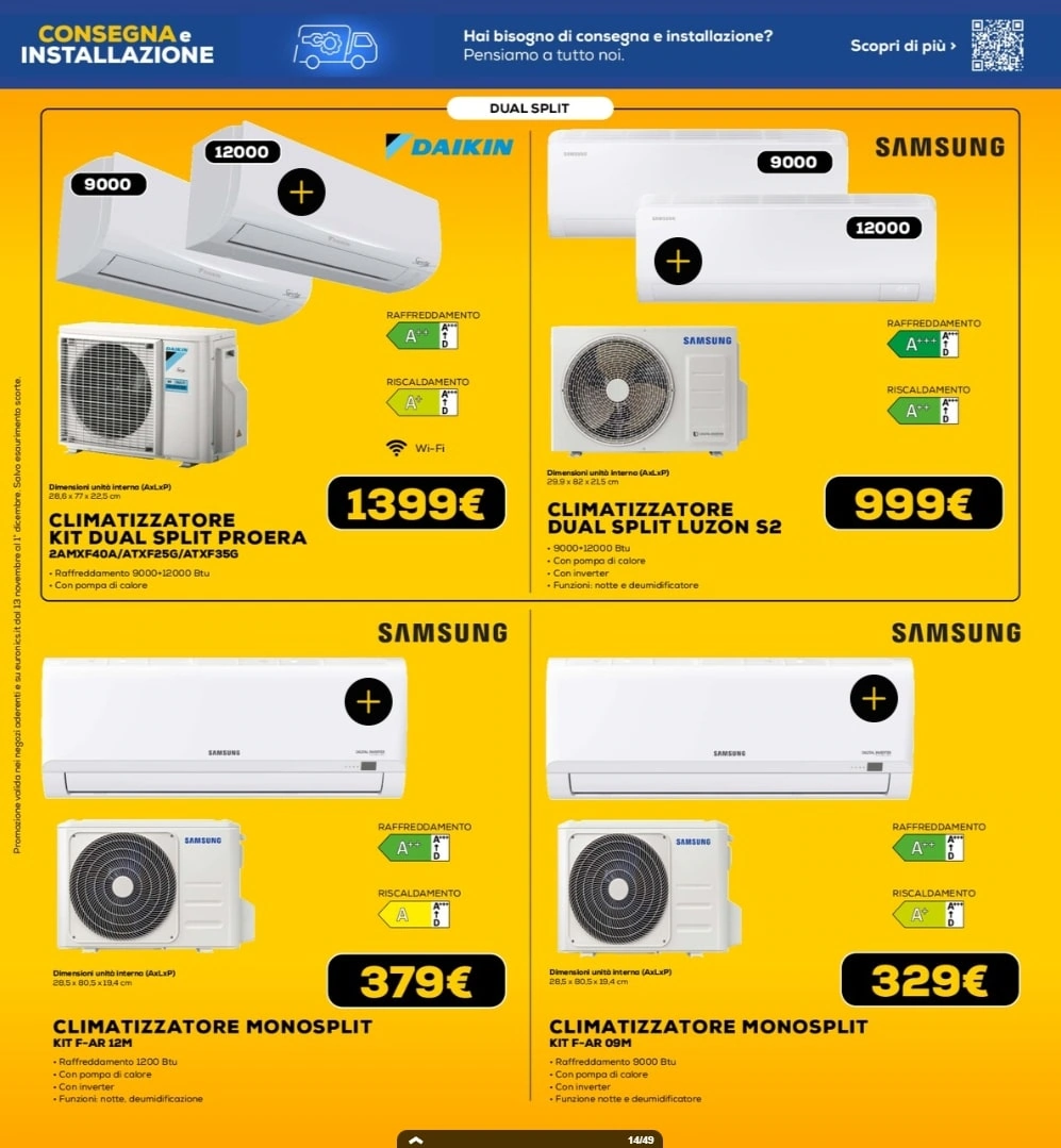Screenshot volantino black friday euronics