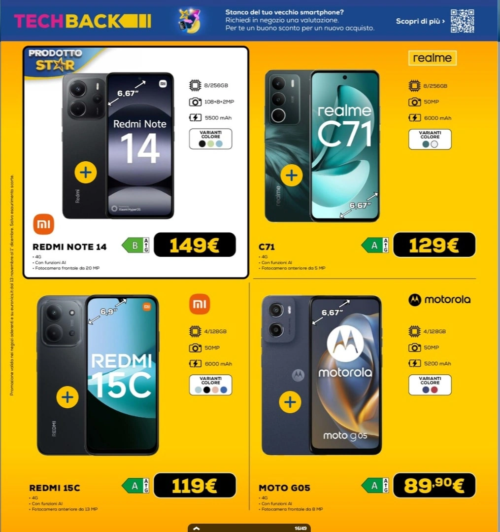 Screenshot volantino black friday euronics