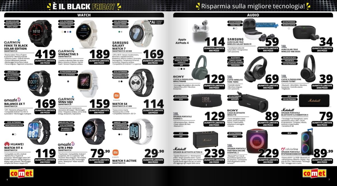 Screenshot comet black friday