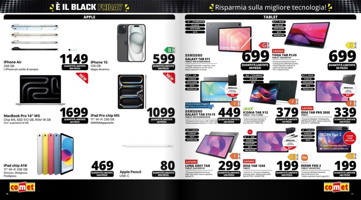 Screenshot comet black friday