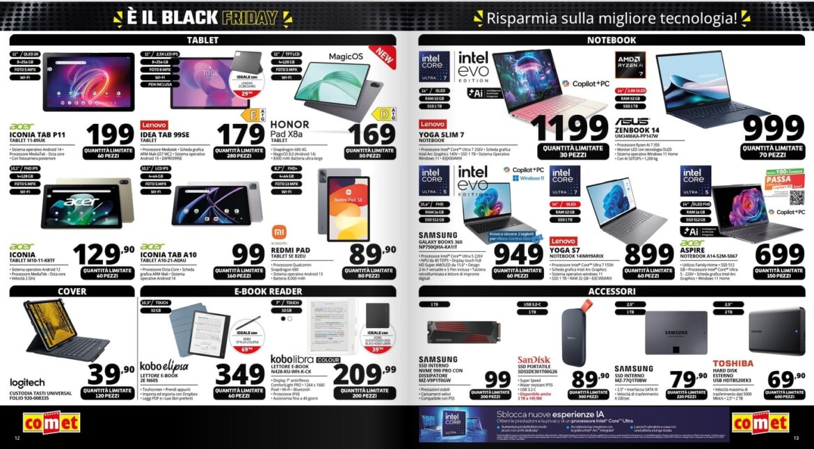 Screenshot comet black friday