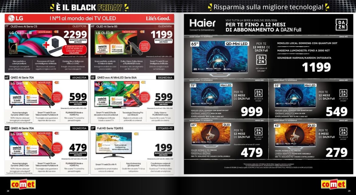 Screenshot comet black friday