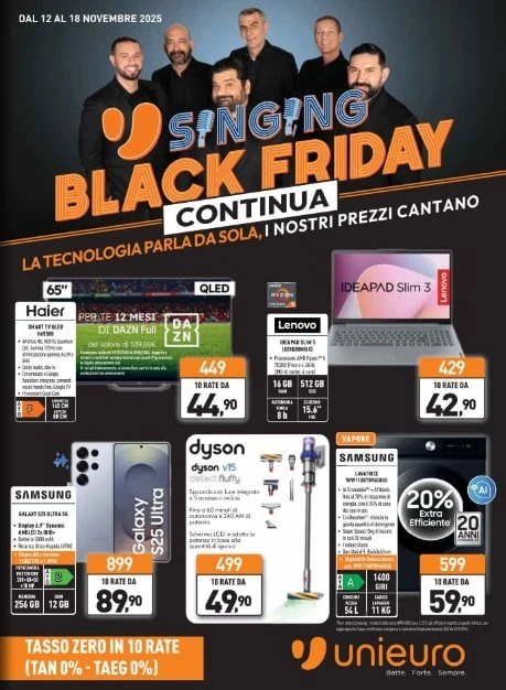 Screenshot unieuro black friday