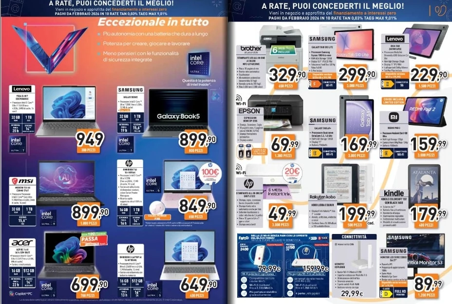 Screenshot black friday unieuro volantino
