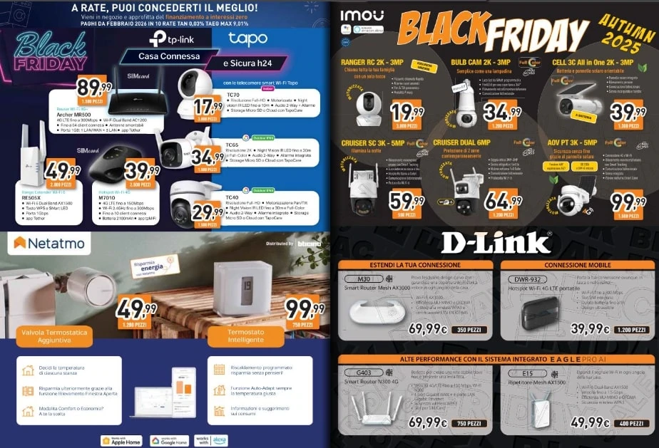 Screenshot black friday unieuro volantino