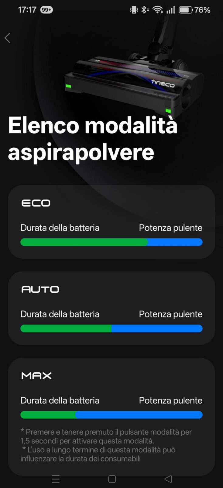 Tineco PURE ONE A90S - immagine 18 Screenshot eeabbbccda
