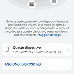 Huawei Pura 80 Pro - immagine 18 Screenshot com huawei controlcenter