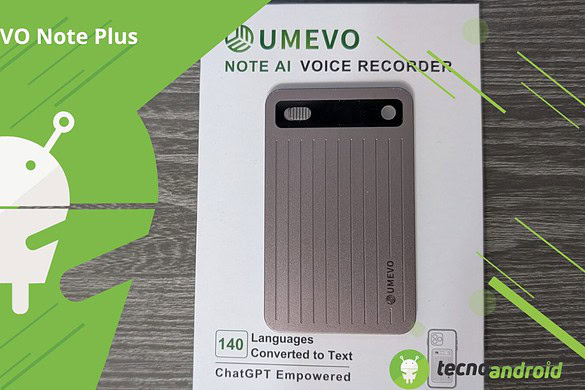 UMEVO Note Plus, il  registratore vocale economico con ChatGPT-5 e IA – Recensione