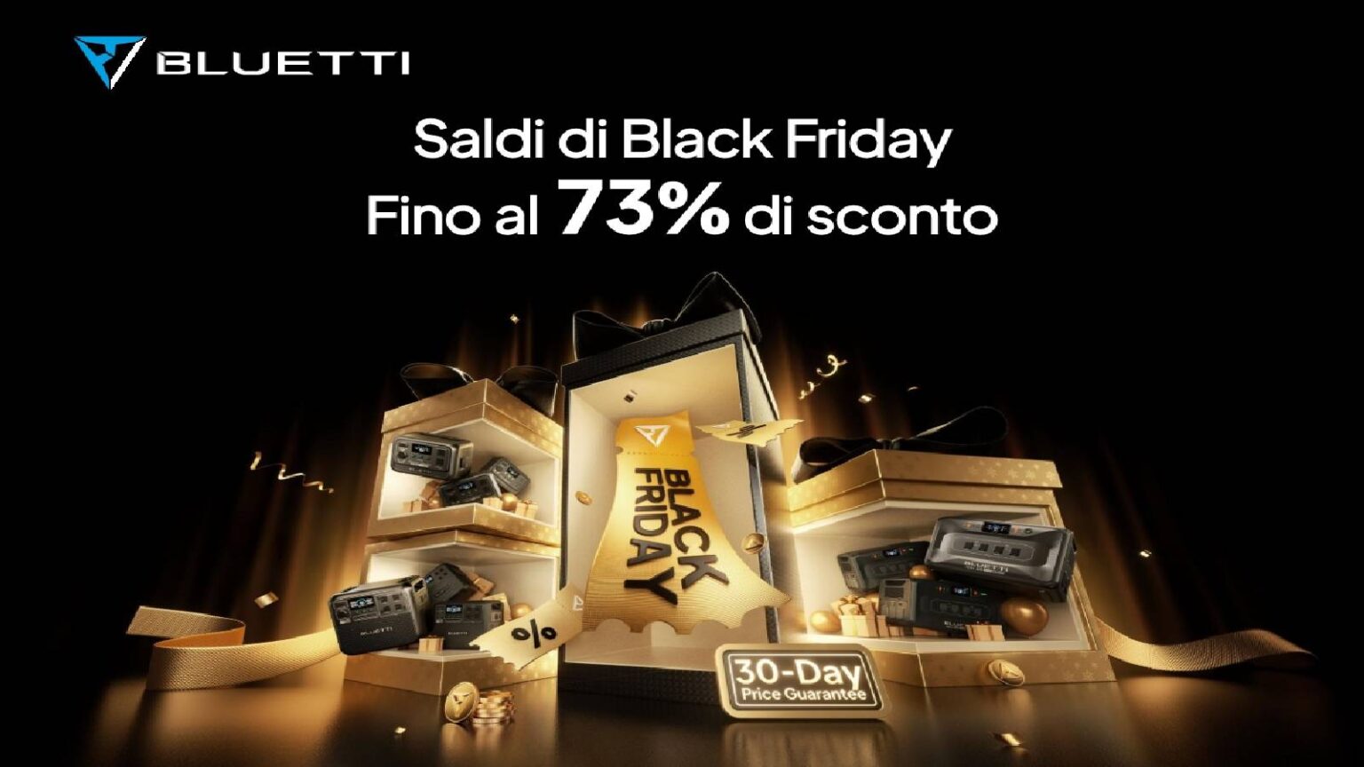 BLUETTI dà il via al Black Friday in Italia con grandi sconti su energia affidabile per camper e outdoor