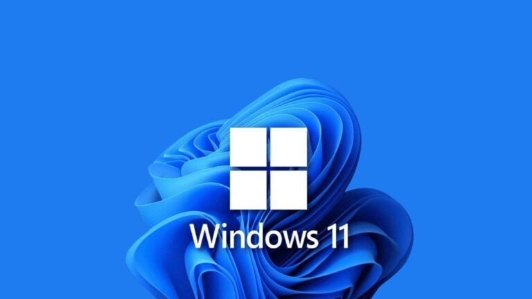 Immagine del logo di Windows 11 con sfondo blu, rappresenta il sistema operativo più recente di Microsoft, ideale per dispositivi desktop e laptop, con funzionalità innovative e interfaccia moderna.