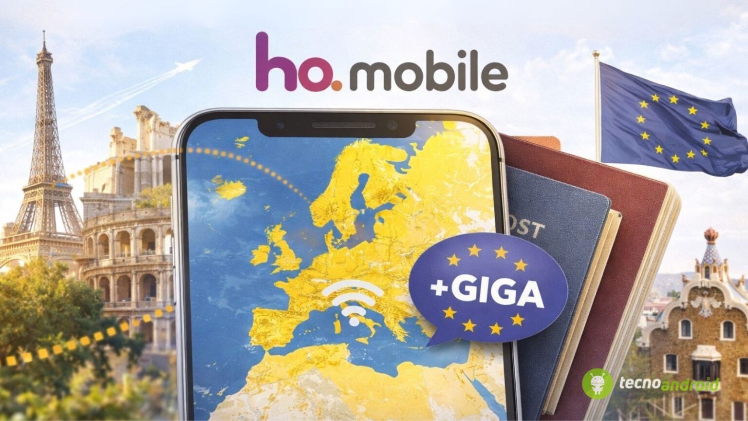 ho. Mobile: anticipato il roaming UE 2026, aumentati i giga disponibili all’estero