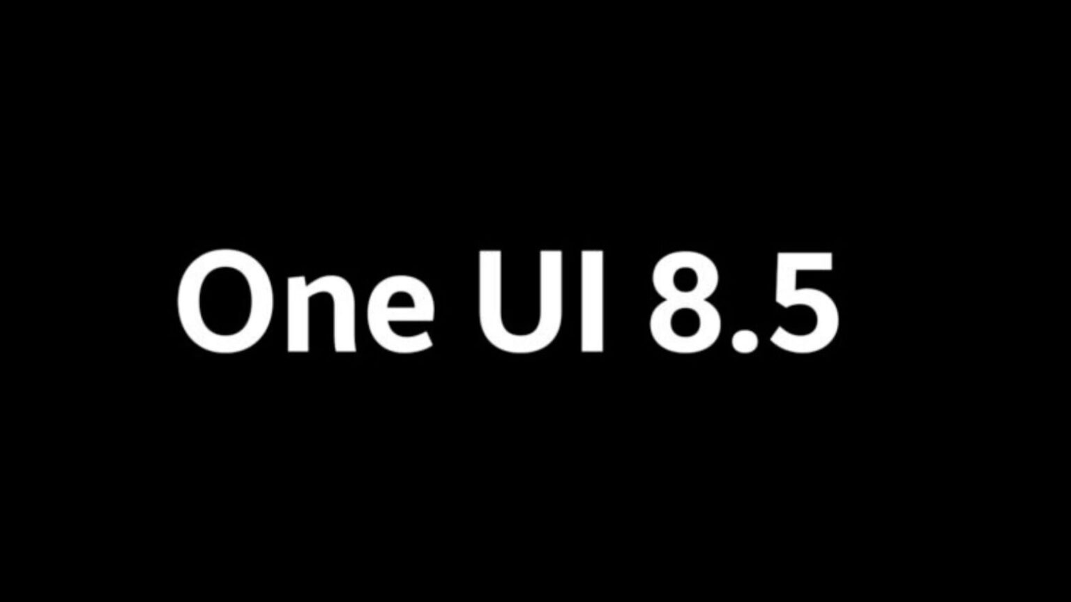 One UI 8.5