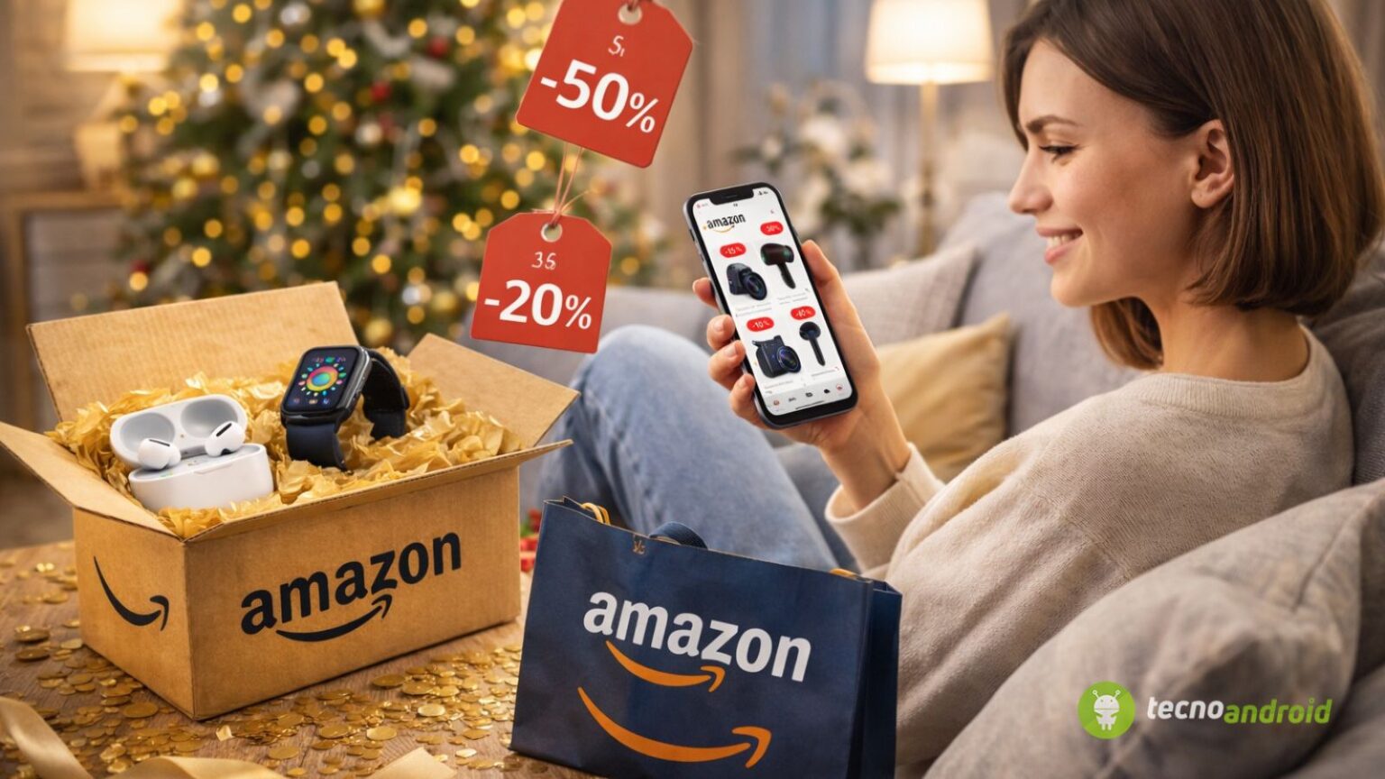 Amazon: la fine dell'anno si avvicina con sconti pazzeschi al -70%