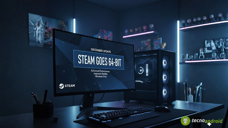 Potente PC da gaming con monitor curvo, illuminazione LED RGB, tastiera meccanica e accessori gaming, perfetto per appassionati di videogiochi e tecnologia.