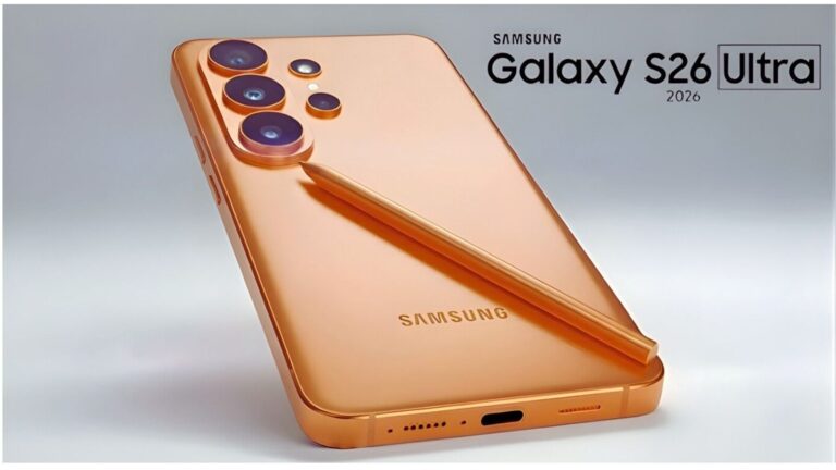 Immagine di uno smartphone Galaxy S26 Ultra di Samsung con design elegante e colori vivaci, dotato di fotocamere multiple e caratteristiche innovative, ideale per appassionati di tecnologia e fotografia.