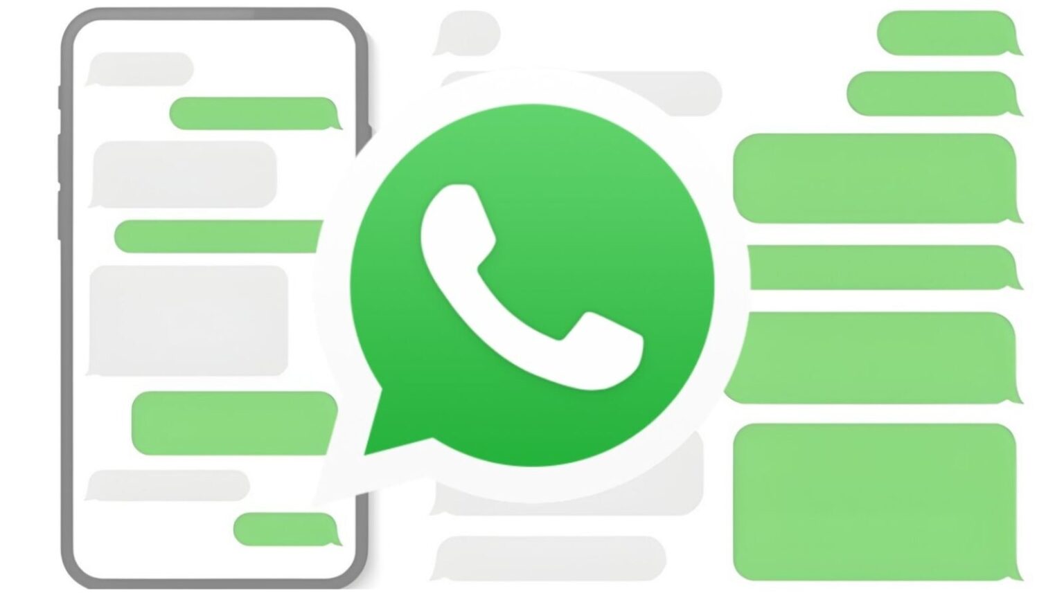 Immagine di una schermata di chat di WhatsApp con il logo evidenziato in primo piano.