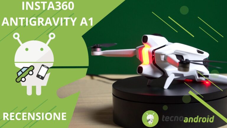Drone con luci LED rosse, tecnologia avanzata e design futuristico adatto a appassionati di gadgets e voli modelli.