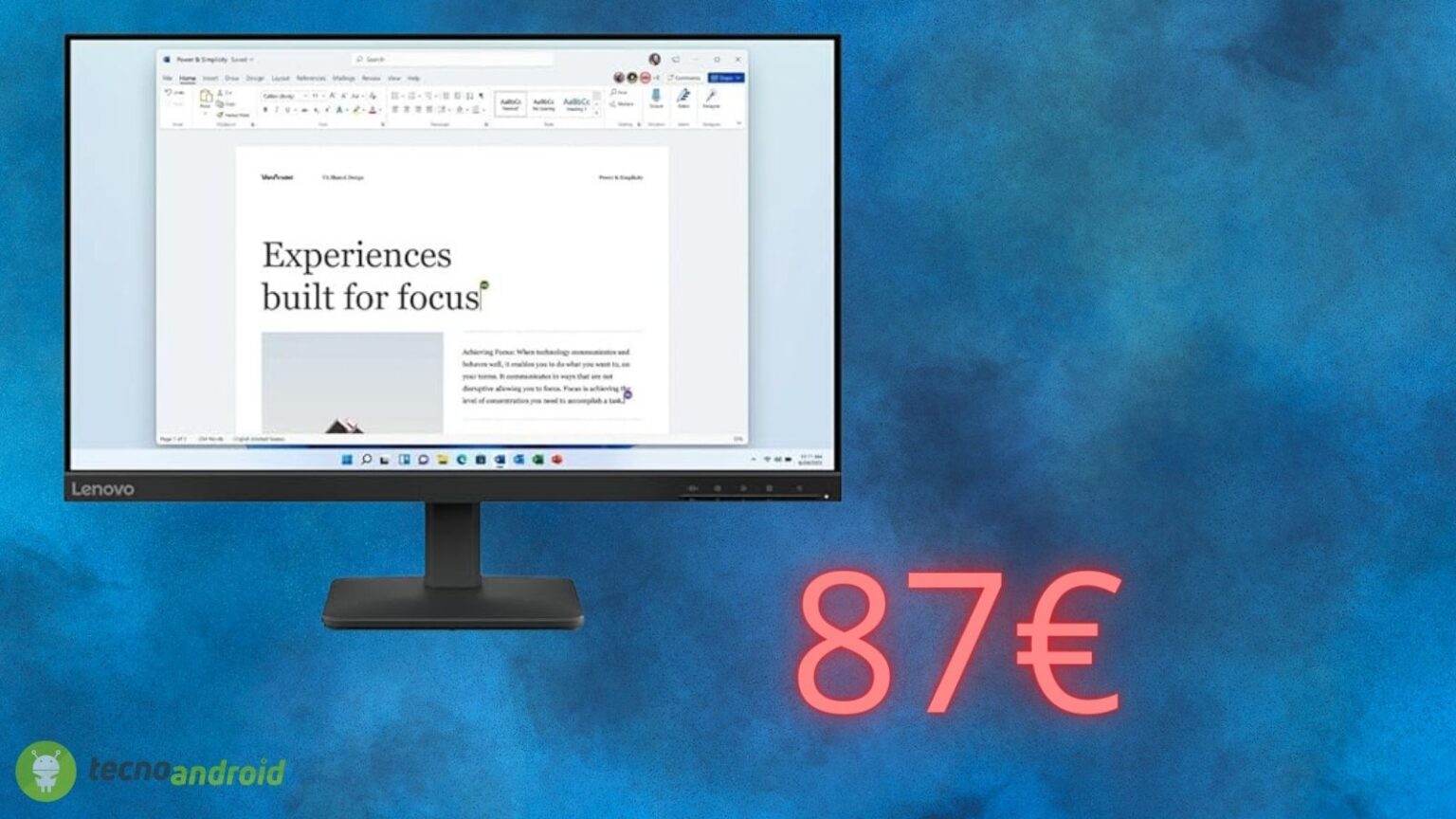 Amazon: che sconto folle oggi sul monitor LENOVO
