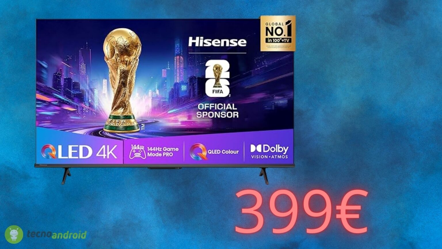 Amazon: la smart TV Hisense costa solo 399 euro