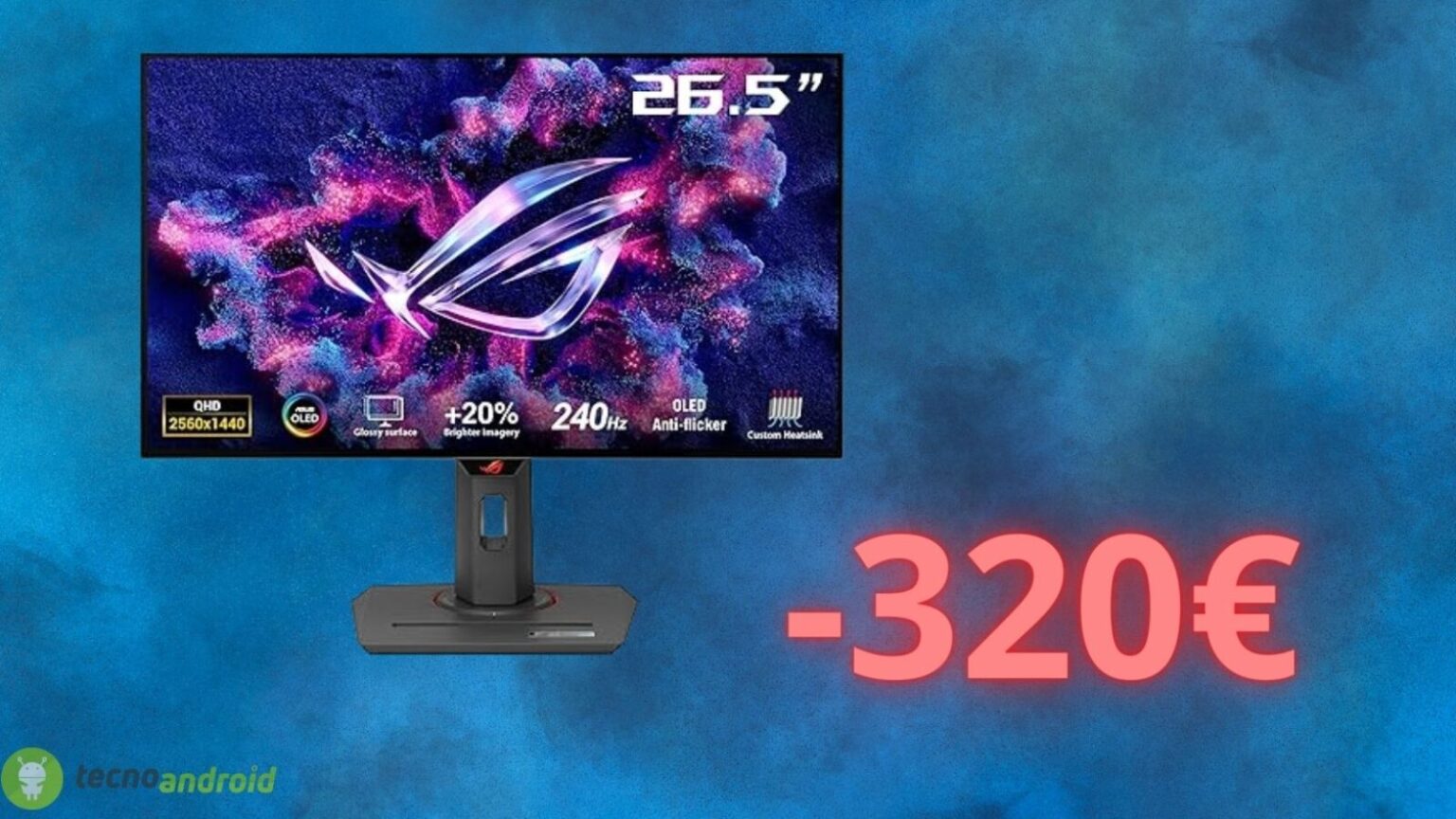 Monitor ASUS ROG Strix OLED in sconto ASSURDO su Amazon: prezzo in caduta libera