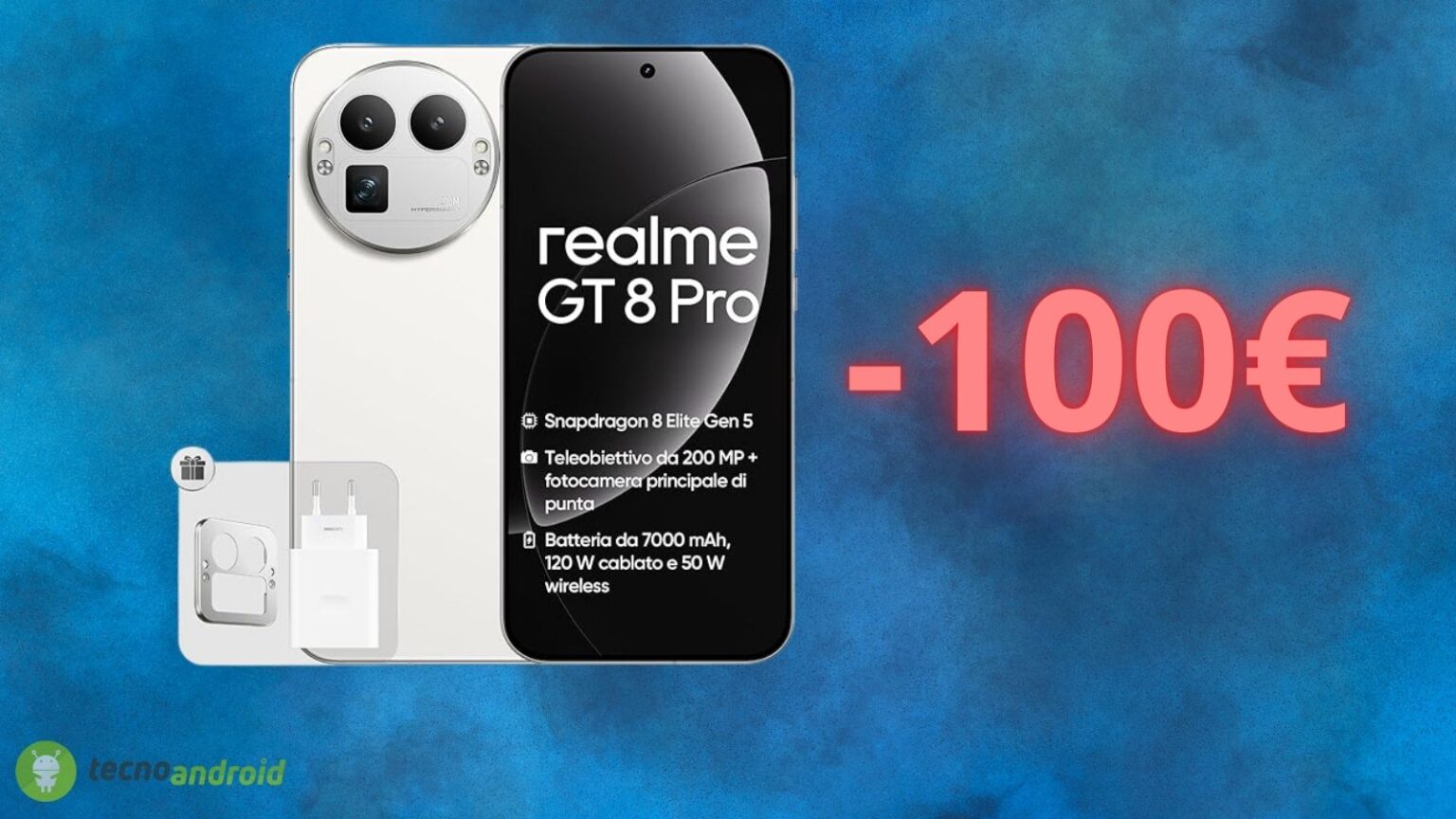 Realme GT 8 Pro: sconto di 100 euro con REGALO su Amazon