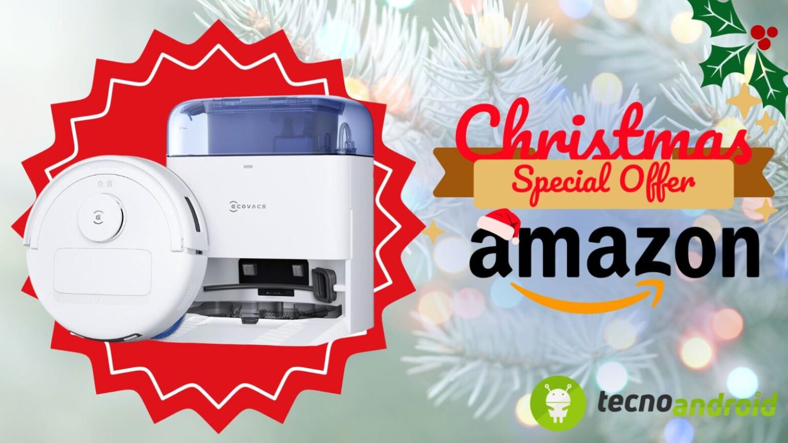 Amazon: DEEBOT MINI Robot Aspirapolvere Lavapavimenti in super sconto