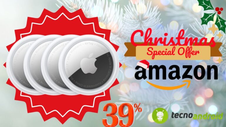 AirTag Apple in promozione Natale su Amazon, sconto speciale del 39%. Perfetto per localizzare facilmente oggetti e chiavi. Ideale per regali di Natale, disponibile con sconto esclusivo, consegna rapida.