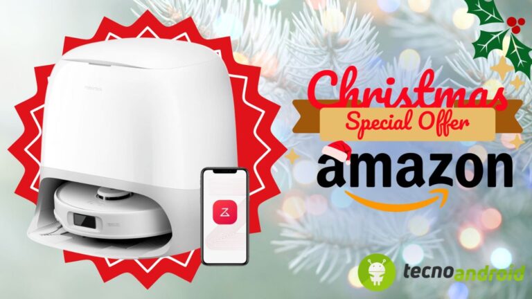 amazon Robot aspirapolvere smart con app e discreto design.