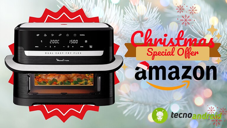 Robot da cucina Moulinex in promozione per il Natale su Amazon con sconti speciali, ideale per preparare ricette festive e cibo delizioso durante le festività natalizie.