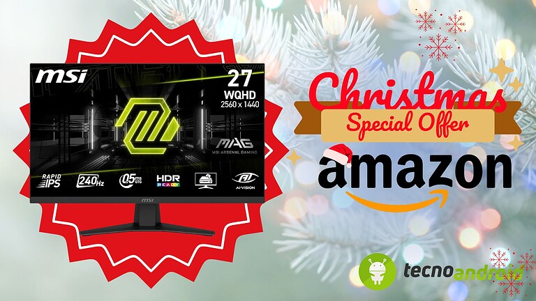 amazon Schermo gaming MSI da 27 pollici, risoluzione WQHD, alta frequenza di aggiornamento 240Hz, tecnologia IPS, tempi di risposta 5ms GTG, compatibile HDR, ideale per gaming e streaming.
