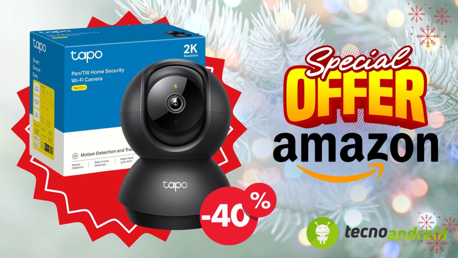 Sorveglia la casa con Amazon: acquista ora la Tapo C211 al -40% di sconto