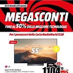 mediaworld - immagine 10 Promozione televisori 55 pollici con sconti fino al 50% su televizioni LG con smart TV e Dolby Vision & Atmos. Grande risparmio su tecnologie avanzate per la casa e il divertimento, solo per possessori carta MediaWorld CLUB.