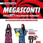 mediaworld - immagine 35 Sconto del 50% su tecnologia avanzata. Offerte esclusive per membri MediaWorld CLUB. Risparmia su gadget, accessori e elettronica. Offerta valida dal 27 dicembre all’8 gennaio.