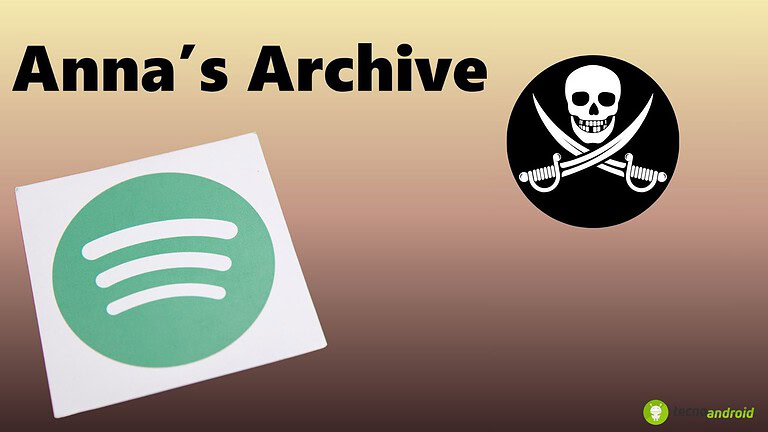 Icona Spotify con simbolo di cautela e logo di piratesco.