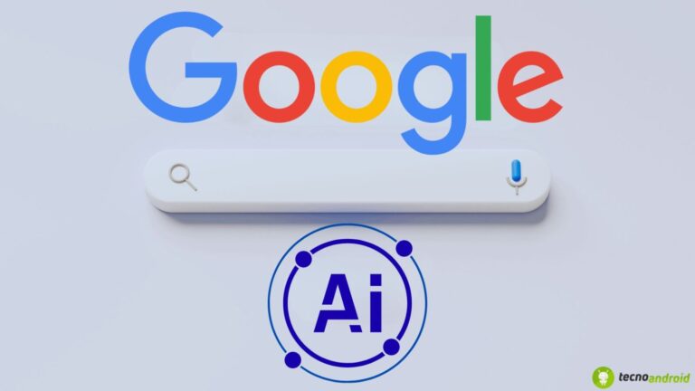 Immagine che mostra il logo di Google con tecnologia AI, evidenziando innovazione e intelligenza artificiale nelle ricerche online. Perfetto per articoli su AI, motori di ricerca e tecnologia.