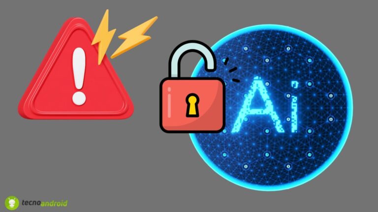 Avviso di sicurezza e blocco dati.