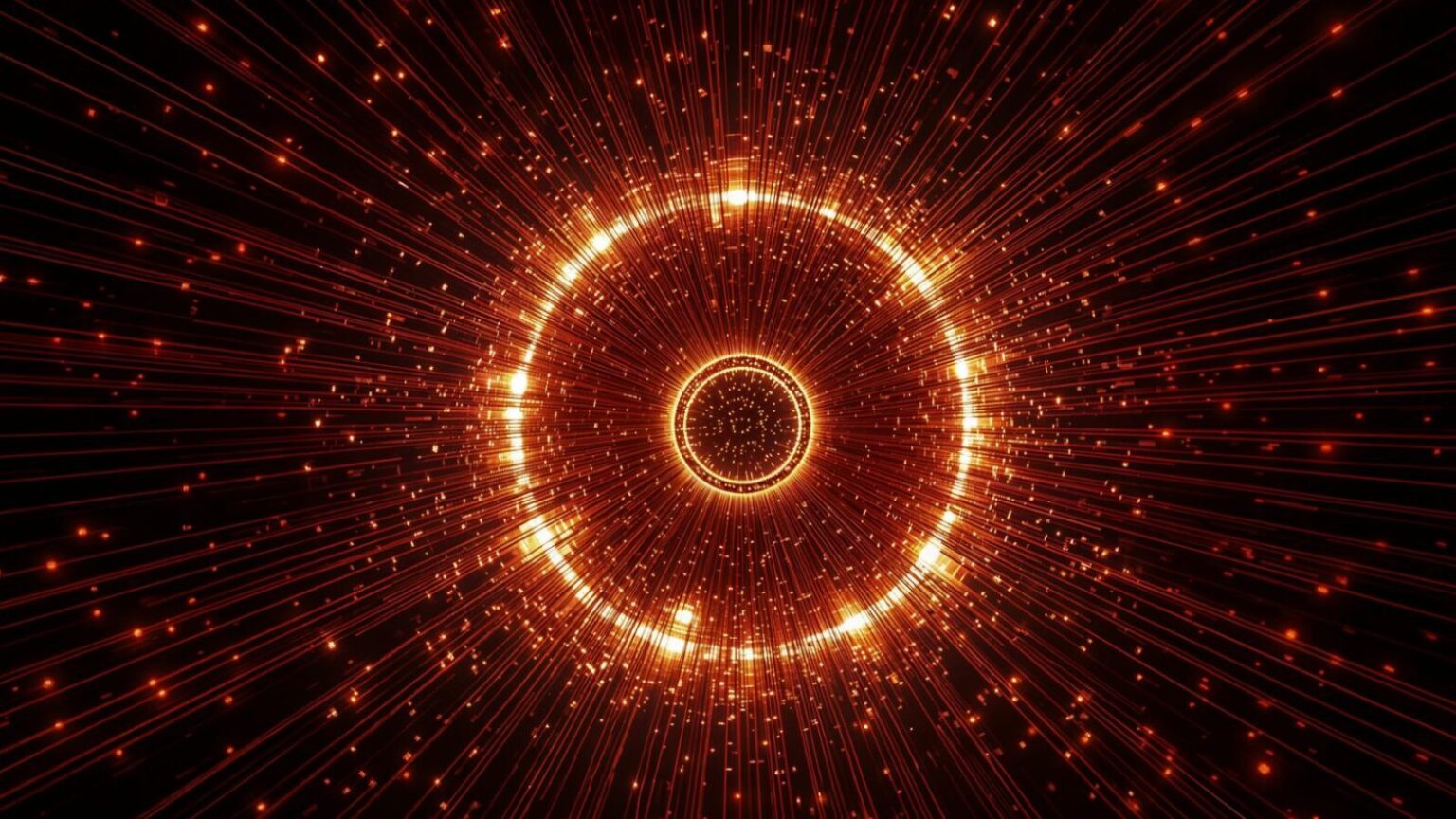 Anche luce e spazio digitale, immagini di circuiti e innovazione tecnologica.