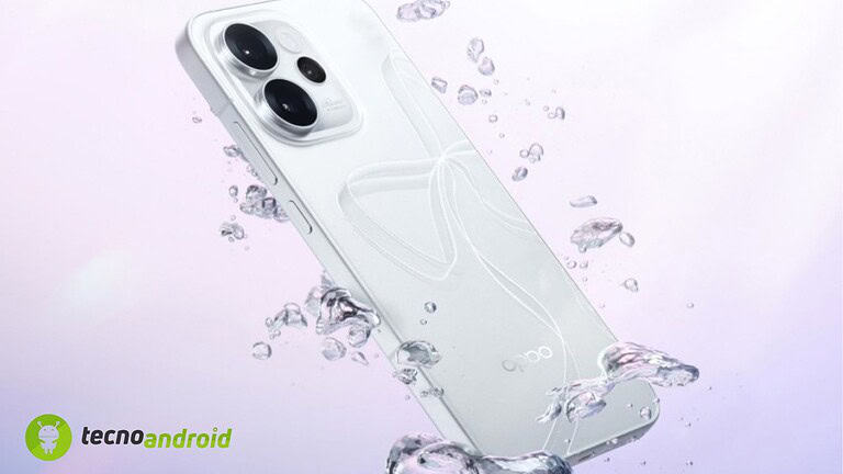 Smartphone OPPO con teleobiettivo.