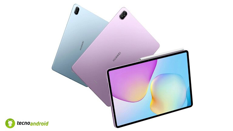 Scheda tecnica tablet Huawei con schermo grande, stylus, e design elegante, ideale per leggere, scrivere e lavorare.