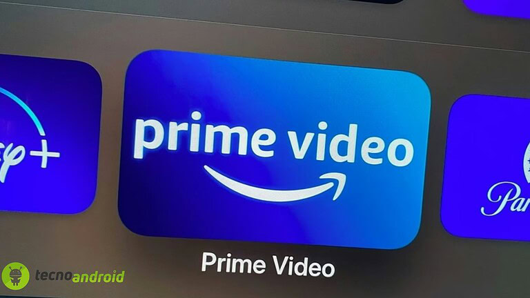 Immagine dell'icona di Prime Video su schermo, rappresenta il servizio di streaming di Amazon con contenuti originali e film. Evidenzia la presenza di piattaforma di intrattenimento digitale, molto popolare tra gli utenti di tecnologia e app mobili.