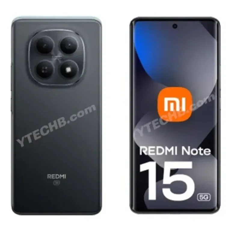 Redmi Note 15 trapelato online - immagine 9 Immagine del nuovo smartphone Redmi Note 15 5G di Xiaomi con fotocamera quadripla e display avanzato.