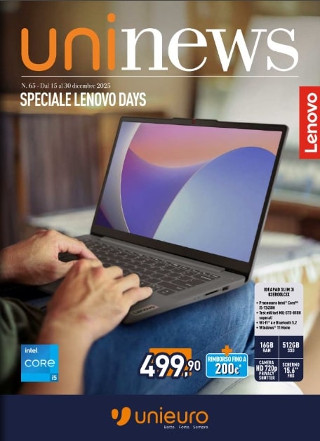 Laptop Lenovo nouvelle, scheda tecnica potente, disponibile a prezzo speciale, con miglioramenti su schermo, batteria e portabilità, per utenti che cercano performance e qualità.