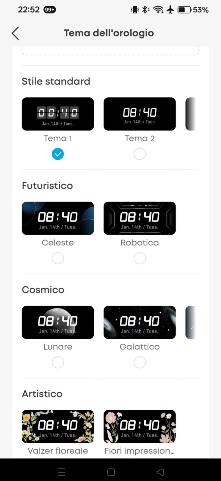 Anker Caricatore USB C Prime 250W - immagine 11 Grafica orologio digitale con temi e design futuristic, cosmici e artistici.