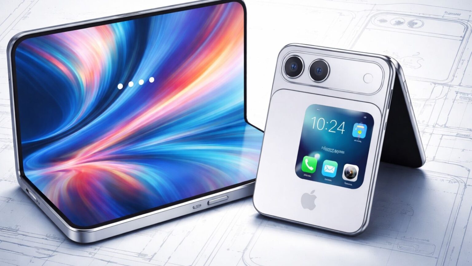 iPhone pieghevole mostra un design inedito nelle prime immagini CAD