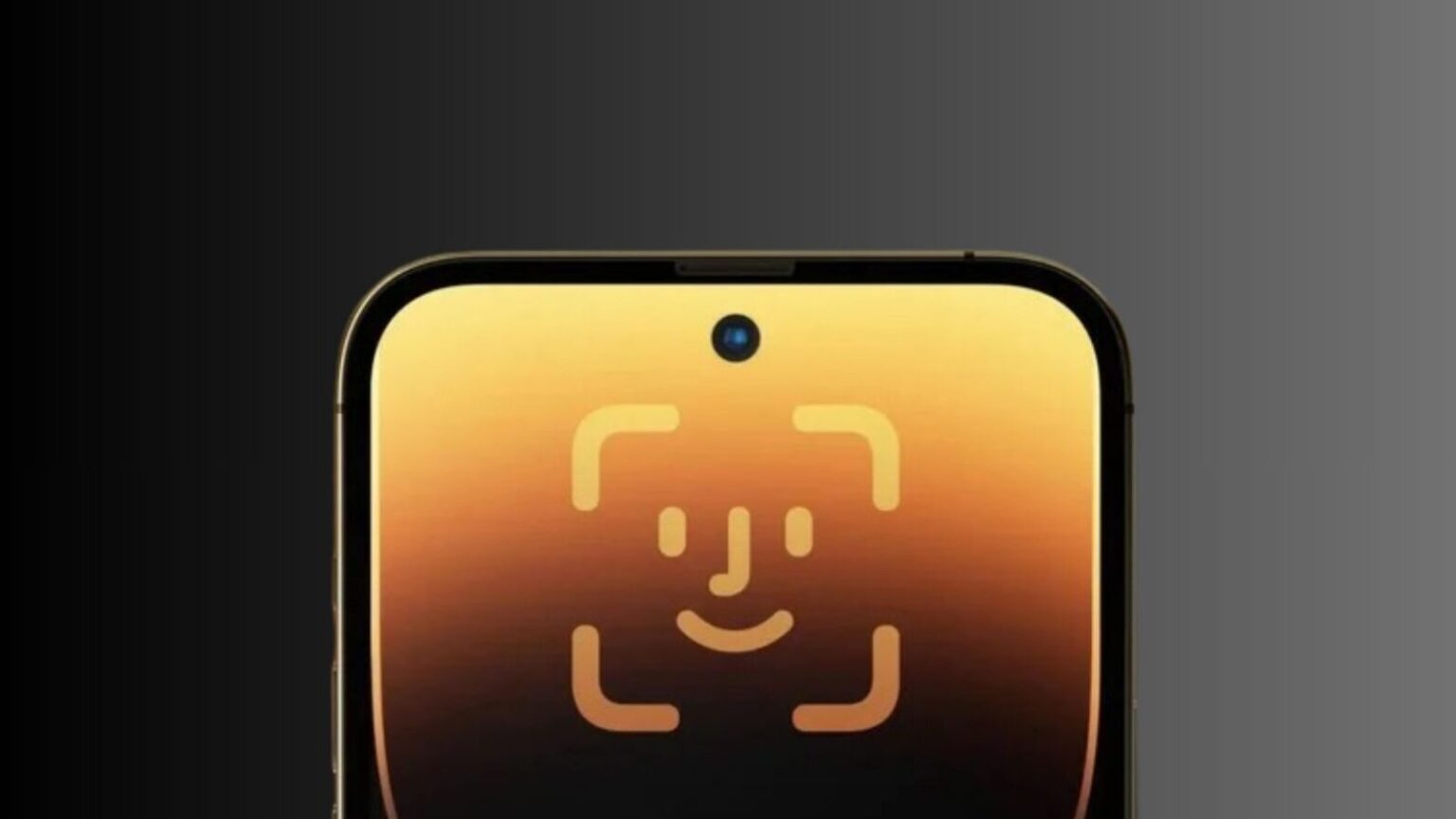 Immagine che mostra lo scanner facciale su uno smartphone con schermo luminoso e design elegante, evidenziando le funzionalità avanzate di sicurezza e tecnologia delle fotocamere.