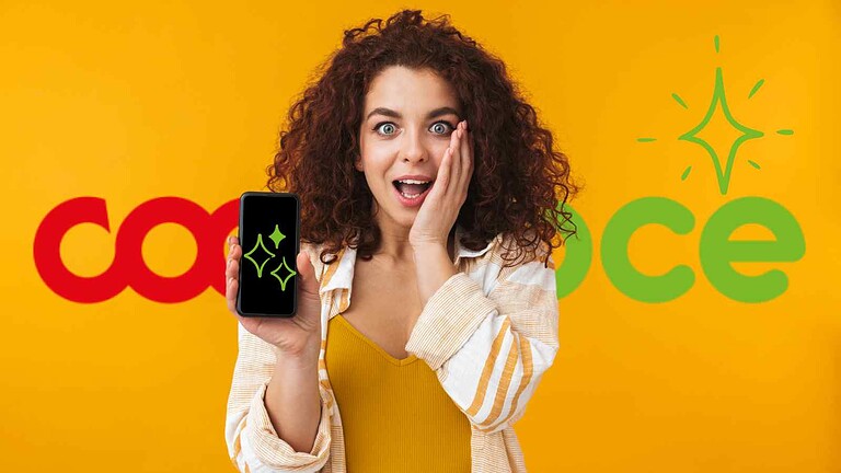 Immagine di una donna sorpresa che mostra uno smartphone con logo di TecnoAndroid, sito di approfondimenti su tecnologia, gadget e notizie su dispositiviAndroid e aggiornamenti software.