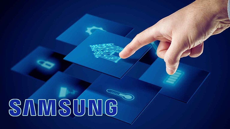Impronta digitale e sicurezza Samsung, tecnologia di riconoscimento biometricamente avanzata.