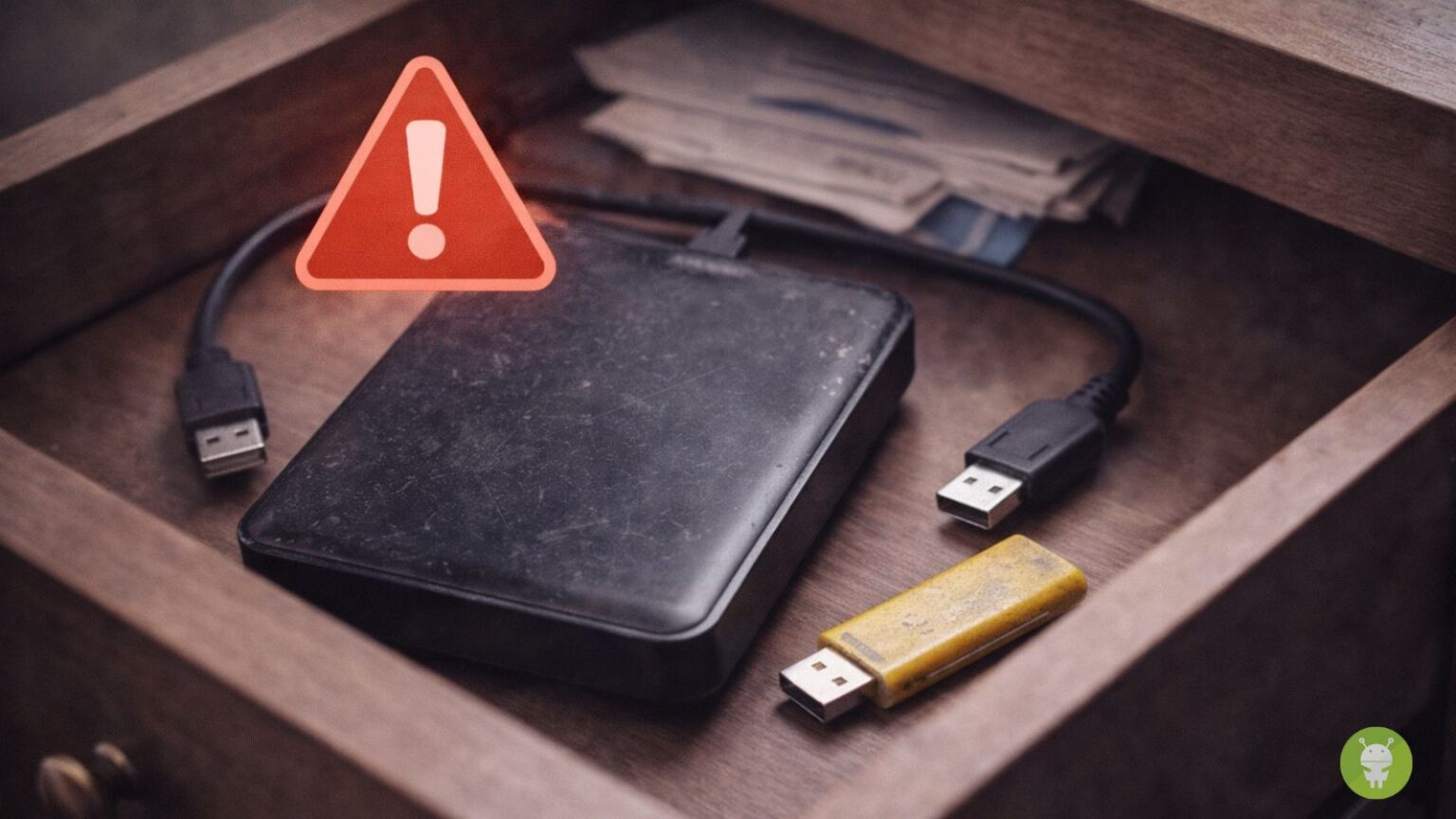 Backup vecchi su hard disk e USB: il rischio che resta in un cassetto