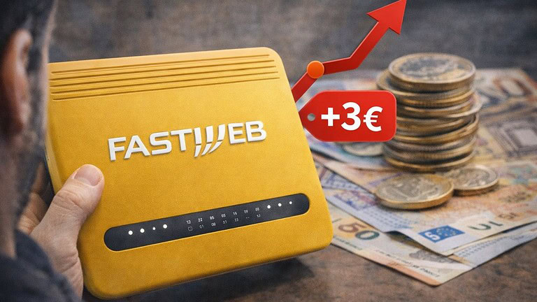 Fastweb annuncia nuove rimodulazioni: rincari fino a 3 euro in arrivo